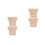 4Pcs Rustic Light Yellow Wood Corbels Decorative Brackets for Shelves 5