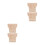 4Pcs Rustic Light Yellow Wood Corbels Decorative Brackets for Shelves 7