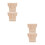 4Pcs Rustic Light Yellow Wood Corbels Decorative Brackets for Shelves 8