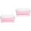 2Pièces Bac À Litière Chat Portable Rose Anti-Éclaboussures 4