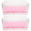 2Pièces Bac À Litière Chat Portable Rose Anti-Éclaboussures 5
