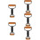 5Pcs Durable Wood Plastic Rolling Pin Dual Ends Pastry Baking Tool 11