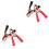 4Pcs Battery Clippers for Circuit Connect Use Assorted Color Durable 4