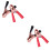 4Pcs Battery Clippers for Circuit Connect Use Assorted Color Durable 7