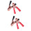 4Pcs Battery Clippers for Circuit Connect Use Assorted Color Durable 8