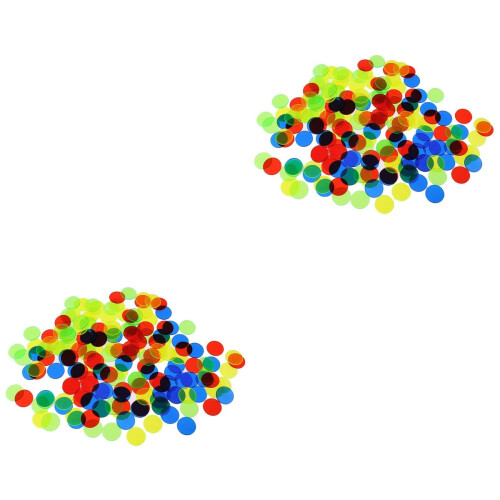 400Pièces Marqueurs Plastique Multicolores Pour Jeux Et Maths 2