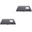 2Pcs Portable Folding Table Mini Camping Table Black Steel Outdoor Use 4