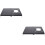2Pcs Portable Folding Table Mini Camping Table Black Steel Outdoor Use 7