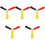 5Pcs Eva Multicolor Reaction Speed and Focus Improving Training Sticks 4
