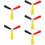 5Pcs Eva Multicolor Reaction Speed and Focus Improving Training Sticks 11