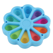 (As show, One size) Flower Shape Paint Tray Holder for Professional Painting Supply