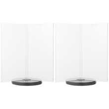 2Pièces Support Menu Rotatif Transparent En Multi-Side