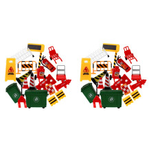 38Pièces Mini Panneaux ABS Multicolores Jouets Routière