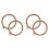 4Pièces Cercles Embroidery Outils PP Imitation Bois Usage Multis 1