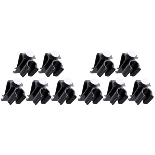 10Pièces Clip Fixe Putter Noir Accessoire Golf Support Sac Fiable