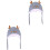 2Pièces Bonnet Coton Bébé Hiver Oreilles Et 3
