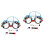 2Ensembles Assiettes Bébé Acier Cartoons Fourchette 4