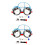 2Ensembles Assiettes Bébé Acier Cartoons Fourchette 5