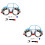 2Ensembles Assiettes Bébé Acier Cartoons Fourchette 6