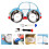2Ensembles Assiettes Bébé Acier Cartoons Fourchette 8