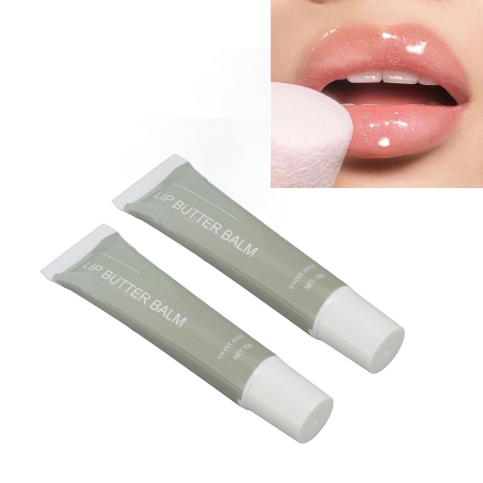 2pcs Lip Butter Balm 0.5 Oz Moisturizing Nourishing Hydrating Non-Greasy
