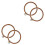 4Pièces Cercles Embroidery Outils PP Imitation Bois Usage Multis 3