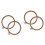 4Pièces Cercles Embroidery Outils PP Imitation Bois Usage Multis 4