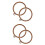 4Pièces Cercles Embroidery Outils PP Imitation Bois Usage Multis 5