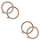 4Pièces Cercles Embroidery Outils PP Imitation Bois Usage Multis 6