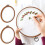 4Pièces Cercles Embroidery Outils PP Imitation Bois Usage Multis 8