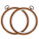 4Pièces Cercles Embroidery Outils PP Imitation Bois Usage Multis 9