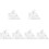6Ensembles Gabarits Maîtrise Couture Transparent Pour 5