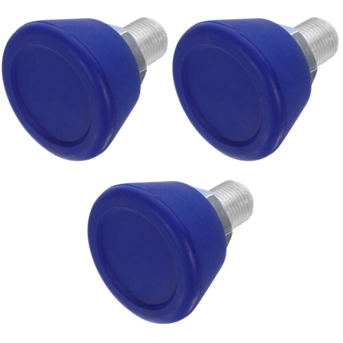 3Pièces Protections Toe Stop Roller Noir Antidérapant Sûr Sol 2