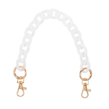 White Acrylic Bag Strap Durable Lightweight Eyeglass Chain Charm