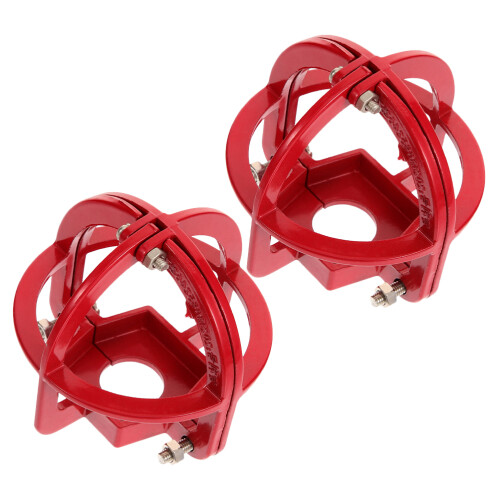 6Pcs Red Fire Sprinkler Guards Metal Head Protectors 1