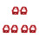 6Pcs Red Fire Sprinkler Guards Metal Head Protectors 1
