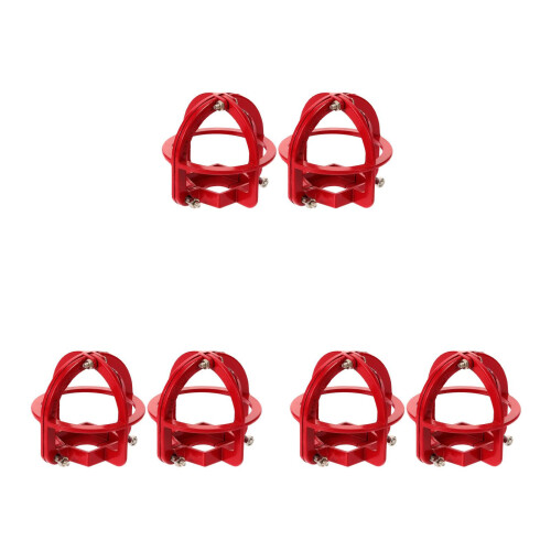 6Pcs Red Fire Sprinkler Guards Metal Head Protectors