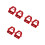 6Pcs Red Fire Sprinkler Guards Metal Head Protectors 9