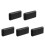 5Pcs Portable File Bin Plastic Box with Handle Secure Travel Storage 1