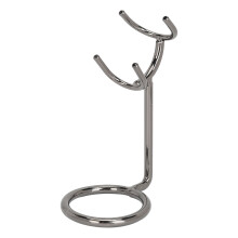 Brush Stand For Shaving Kit Stainless Steel Corrosion Resistant Enhanced Ventilation Sturdy Holder Universal Fit Modern Design Keep Brush Dry