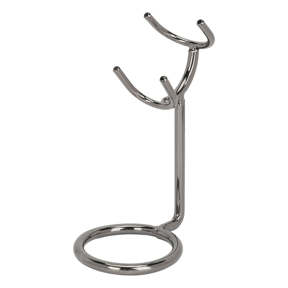 Brush Stand For Shaving Kit Stainless Steel Corrosion Resistant Enhanced Ventilation Sturdy Holder Universal Fit Modern Design Keep Brush Dry