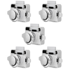 15Pcs Push Button Latches Zinc Alloy Door Catch Locks for Rv Furniture