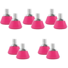 5Pairs Replaceable Rosy Rubber Toe Stops for Roller Skates
