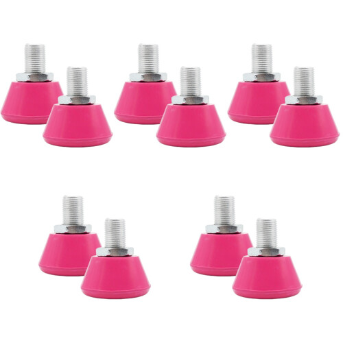 5Pairs Replaceable Rosy Rubber Toe Stops for Roller Skates