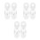 6Pcs Acrylic Weighted Curtain Cord Handle Wind-Resistant Blinds Pulls 4