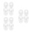 6Pcs Acrylic Weighted Curtain Cord Handle Wind-Resistant Blinds Pulls 6