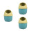 3Pcs Blue PP Mini Desk Trash Can with Lid Cute Home Office Garbage Bin 1