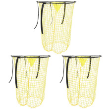 3Pcs Polyester Soccer Net Football Practice Nets Yellow Training Gear