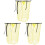 3Pcs Polyester Soccer Net Football Practice Nets Yellow Training Gear 1