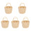 5Pcs Mini Woven Storage Basket Beige Paper for Tiny House Accessories 1